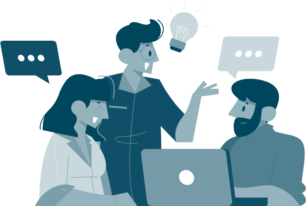 Illustration of team